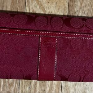 Coach Red Clutch Bag